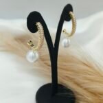 '' Saskia '' Νυφικά σκουλαρίκια με πέρλα