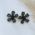 '' Mariposa '' σκουλαρίκια λουλούδι μπλε ανοιχτό