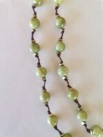 Κολιέ Ροζάριο με Λαδί Νεφρίτη - Image 4