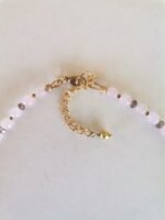 Κολιέ με Ροζ Νεφρίτη και Επίχρυση Λάβα - Image 5