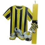 Πασχαλινή λαμπάδα ΑΕΚ με πλάτη