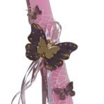 Λαμπάδα ροζ με πεταλούδα μαγνητάκι - Image 6