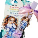 Λαμπάδα κορίτσι "be yourself" set με door tag και κουτί - Image 6