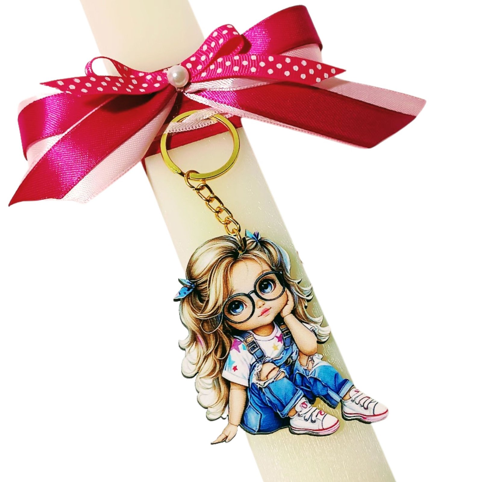 girl (5) Λαμπάδα κορίτσι "being a princess is so exhausted" - Image 1