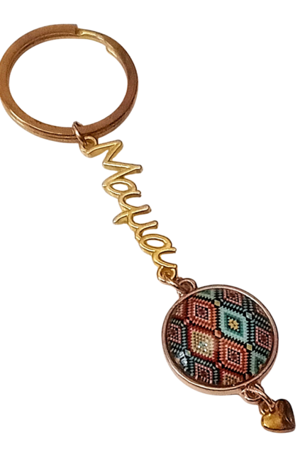 Μπρελόκ ΜΑΜΑ έθνικ χρυσαφί