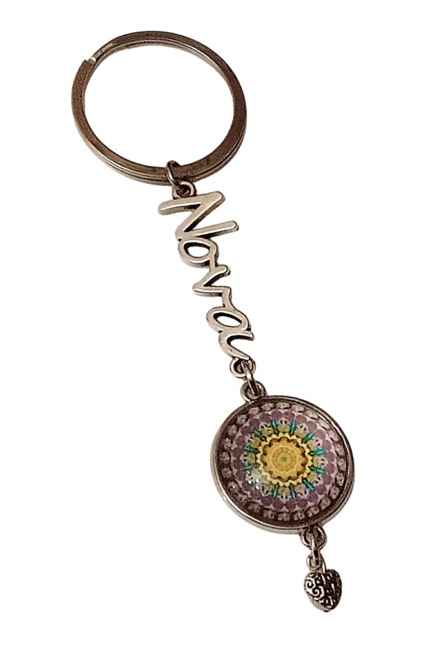 Μπρελόκ ΝΟΝΑ mandala ασημί