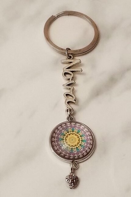 Μπρελόκ ΝΟΝΑ mandala ασημί