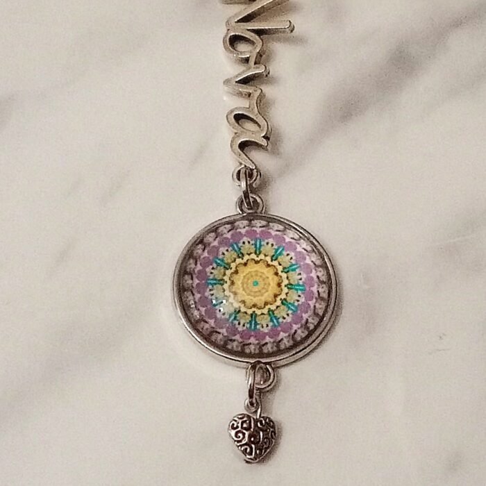 Μπρελόκ ΝΟΝΑ mandala ασημί