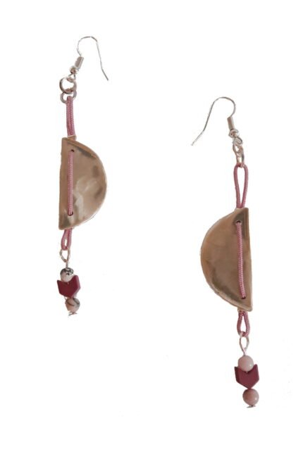 Χειροποίητα κρεμαστά σκουλαρίκια από αλπακά