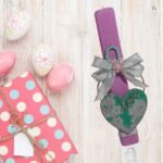 Πασχαλινή λαμπάδα με διακοσμητικό καρδιά - Image 6