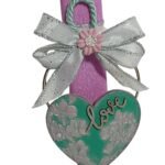 Πασχαλινή λαμπάδα με διακοσμητικό καρδιά - Image 2