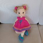 Χειροποίητη κούκλα (amigurumi) "Φοίβη”, ύψους 47 εκ. - Image 4