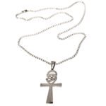 Μακρυ Κολιε Διπλο Φυλαχτό -σταυρος ΑΝΚ και Ματι του ΩΡΟΥ-