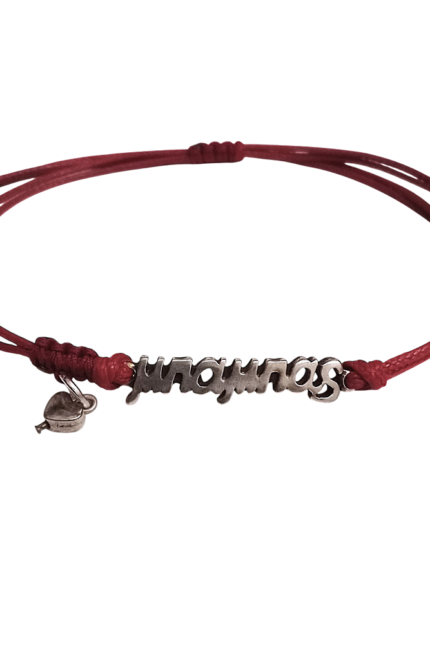 Βραχιόλι αντρικό μπορντώ Μπαμπάς