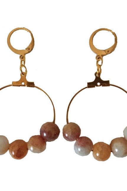 Χειροποίητα κρεμαστά σκουλαρίκια κρίκοι