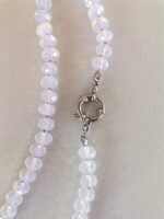 Κολιέ με Φεγγαρόπετρα και Ατσάλινο Κούμπωμα - Image 4