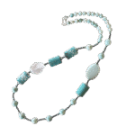 Κολιέ με Αμαζονίτη, Χαολίτη και Αιματίτες