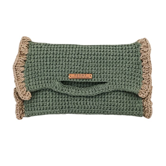 χειροποίητη πλεκτή τσάντα πλεκτό clutch crochet handbag Greece unique handmade accessories sustainable crochet bag boho πλεκτή τσάντα eco-friendly fashion χειροποίητες τσάντες από νήμα ελληνικά χειροποίητα αξεσουάρ