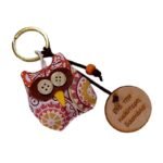 Μπρελόκ " Για την Καλύτερη Δασκλακα " Κουκουβάγια πορτοκαλί-καφέ