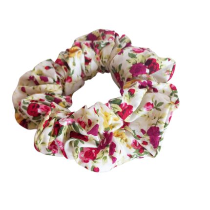Scrunchie φλοράλ ποπλίνα