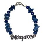 Χειροποιητο Βραχιολι με Ημιπολυτιμους λιθους Lapis Lazuli και Αιματιτη