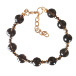 Βραχιόλι με Καπνία και Αιματίτες