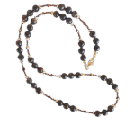 Μακρύ Κολιέ με Μπρονζίτη και Αιματίτες