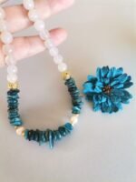 Κολιέ με Απατίτη και Λευκό Αχάτη - Image 5