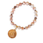 Ελαστικό Βραχιόλι με Ίασπι και Μοτίφ