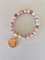 Ελαστικό Βραχιόλι με Ίασπι και Μοτίφ - Image 4