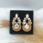 '' Nerina '' σκουλαρίκια με σαμπανιζέ πέτρες