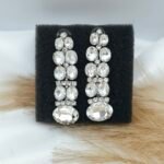 '' Simonetta '' σκουλαρίκια λευκές πέτρες