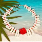 Χειροποιητο Βραχιολι με Ημιπολυτιμους λιθους ΚΟΡΑΛΙ και ΧΑΟΛΙΤΗ