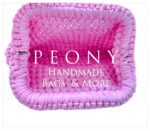 Clutch bubble pink handmade