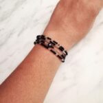 Γυναικείο βραχιόλι πολύσειρο με μαύρες seed beads