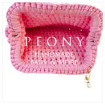 Clutch bubble pink handmade