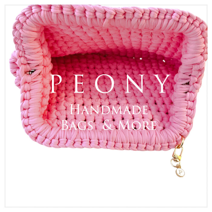Clutch bubble pink handmade
