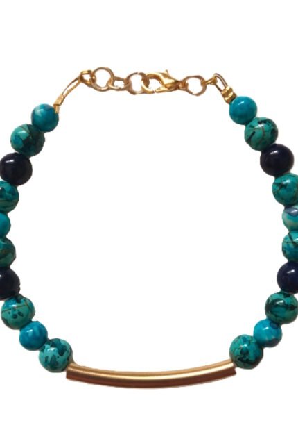 Χειροποίητο δαχτυλίδι με πέτρες χαολίτη και ατσάλι