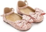Babywalker Βαπτιστικά Γοβάκια Satin με Φιόγκο LU6121 Ροζ