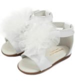 Babywalker Βαπτιστικά Δερμάτινα Πέδιλα σε Χρώμα Λευκό