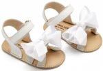Babywalker Βαπτιστικά Πέδιλα με Φιόγκο Gros Grain MI1643 Λευκό