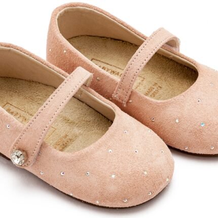 Babywalker Γοβάκι Suede με Στρας LU6009 Νουντ