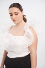 Crop Top με Οργάντζα Natalia JUCITA