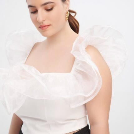 Crop Top με Οργάντζα Natalia JUCITA