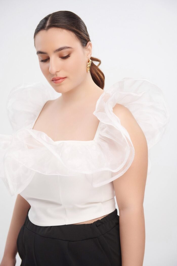 Crop Top με Οργάντζα Natalia JUCITA