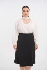 Midi Φούστα σε γραμμή | Plus Size Ρούχα - Image 2