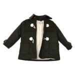 NstNastasia Βαπτιστικό Παλτό Κυπαρισσί Μοντγκόμερι Κουμπώματα Εκρού 0968