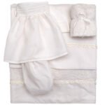 NstNastasia Λαδόπανα βάπτισης Κορίτσι Εκρού