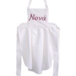 NstNastasia Ποδιά Νονάς Σάπιο Μήλο κεντημένα γράμματα 0633