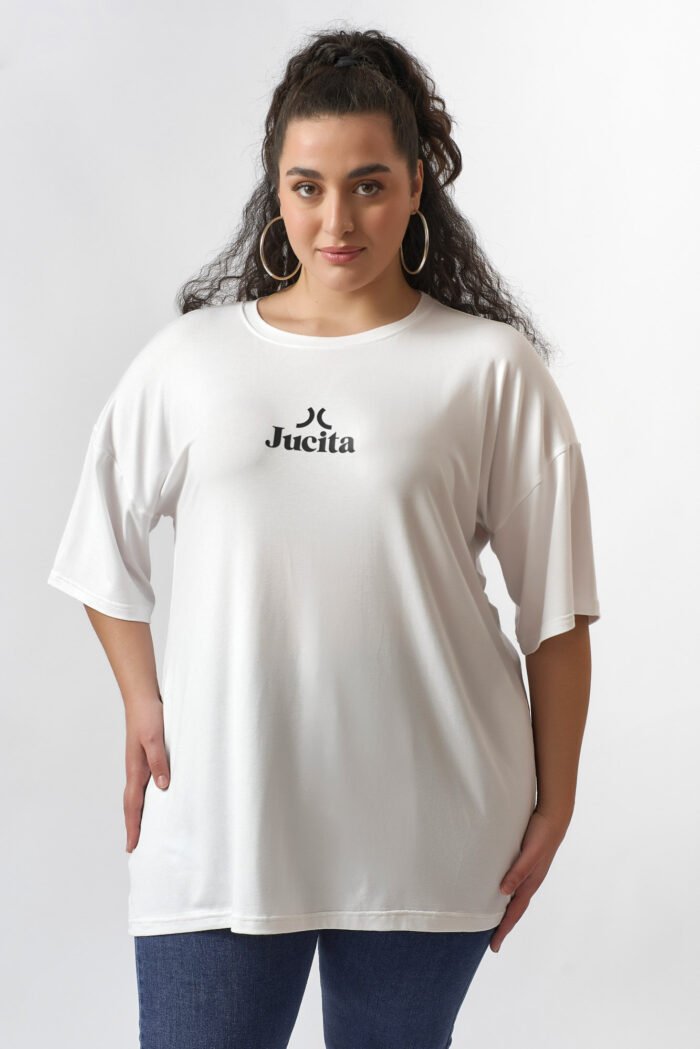 Oversized T-shirt Jucita TM Μαύρο JUCITA